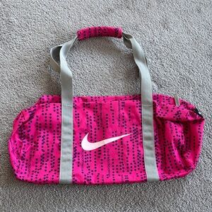 Nike Pink and Gray Women's Travel Bag